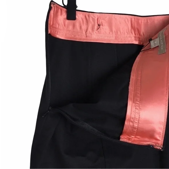 BANANA REPUBLIC Sloan Pencil Skirt Black Sailor Buttons Minimalist Size 8 NWT - Picture 7 of 13